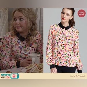 Kate Spade New York X Darcel Shelley Top, size 00